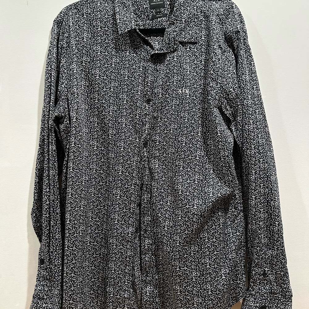Armani Exchange Monochrome Patterned Shirt